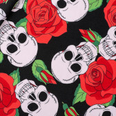 Skull and Rose Polyester material